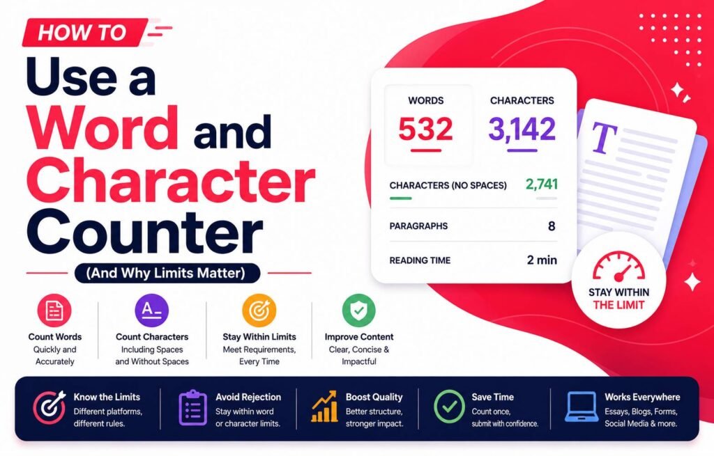 How to Use a Word and Character Counter
