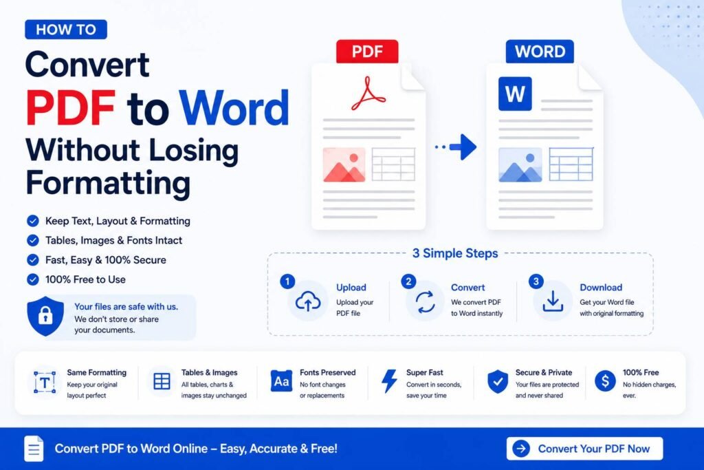 How to Convert PDF to Word Without Losing Formatting